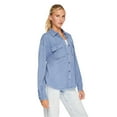 thumbnail image 2 of No Boundaries Women's Waffle Shacket, 2 of 6