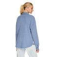 thumbnail image 3 of No Boundaries Women's Waffle Shacket, 3 of 6