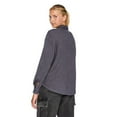 thumbnail image 3 of No Boundaries Women's Waffle Shacket, 3 of 6