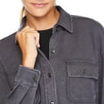 thumbnail image 4 of No Boundaries Women's Waffle Shacket, 4 of 6