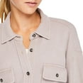 thumbnail image 4 of No Boundaries Women's Waffle Shacket, 4 of 6
