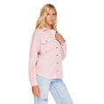 thumbnail image 2 of No Boundaries Women's Waffle Shacket, 2 of 6