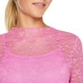 thumbnail image 4 of No Boundaries Women's Lace Top with Cami, 4 of 6