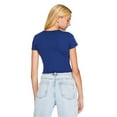 thumbnail image 3 of No Boundaries Women's Rib Baby Tee, 3 of 6