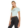 thumbnail image 2 of No Boundaries Women's Rib Baby Tee, 2 of 6