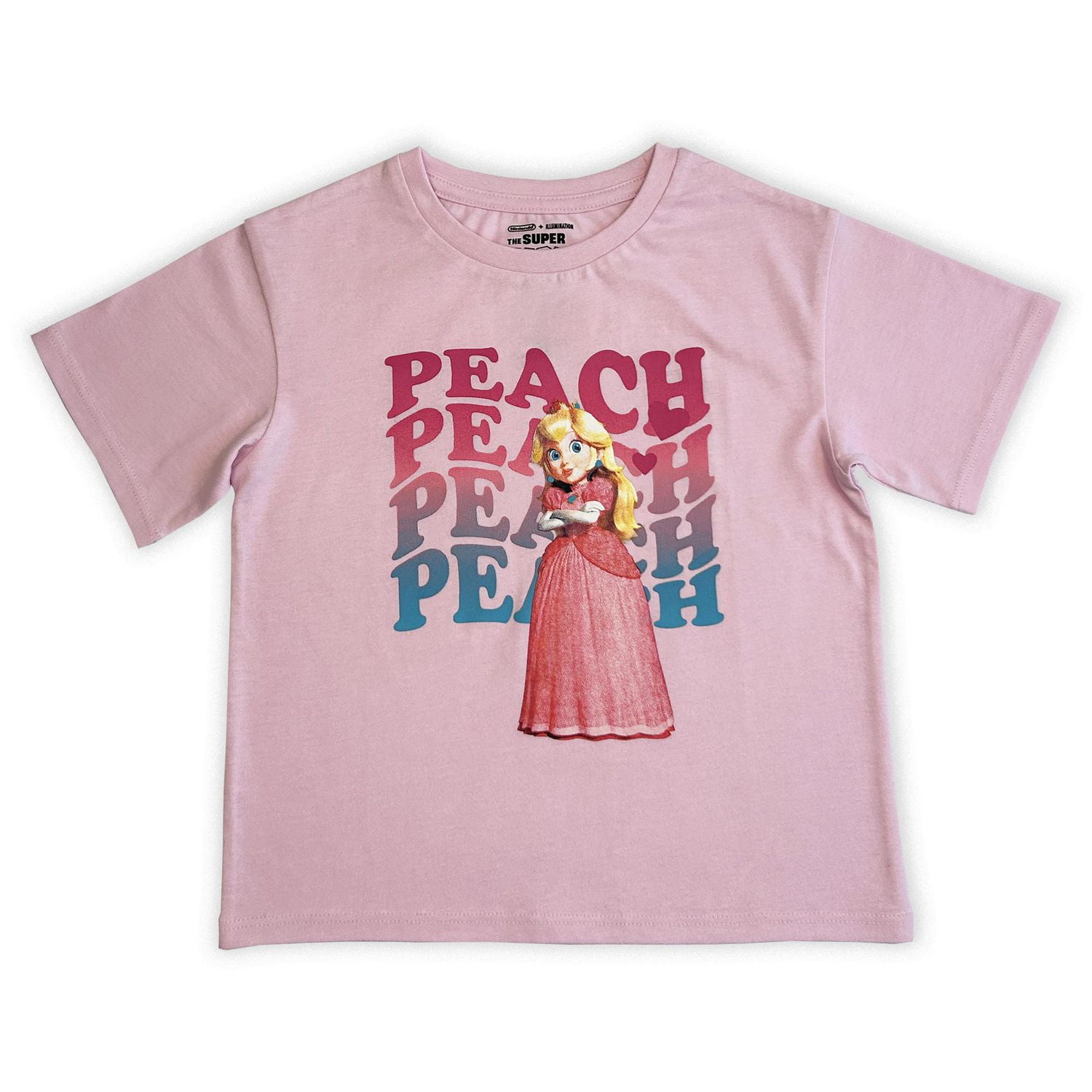 Super Mario Bros Girls short sleeve tee shirt