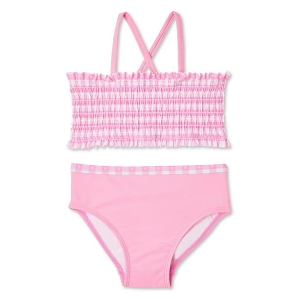 George Toddler Girls' Gingham Fashion Two-Piece Swimsuit - Walmart.ca
