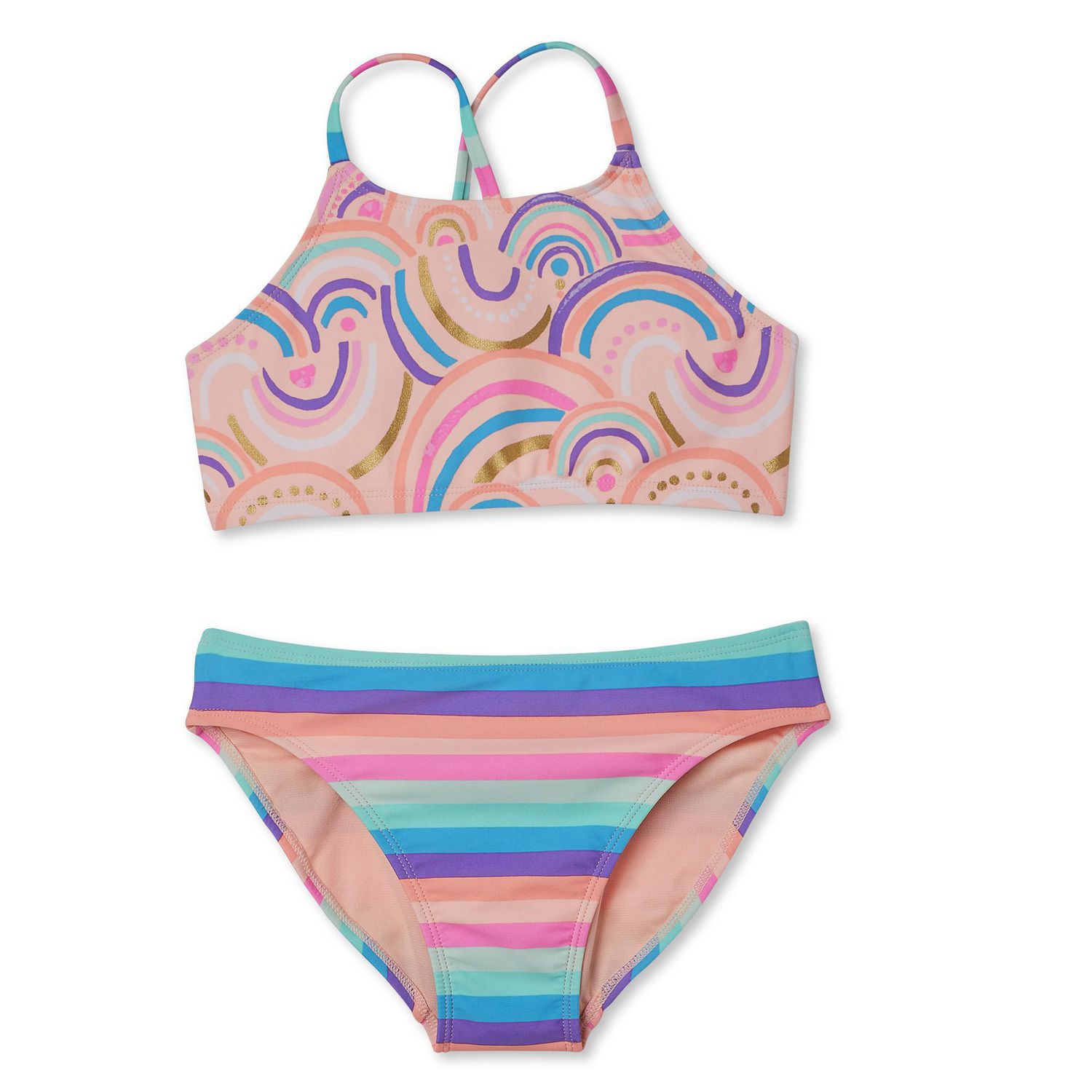 George Girls' Printed Two-Piece Swimsuit | Walmart Canada
