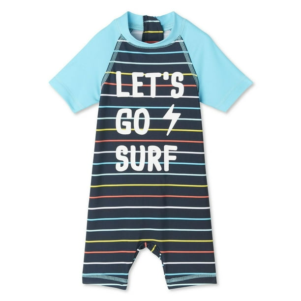Baby Boys' Swim Rash Guard OnePiece Walmart.ca