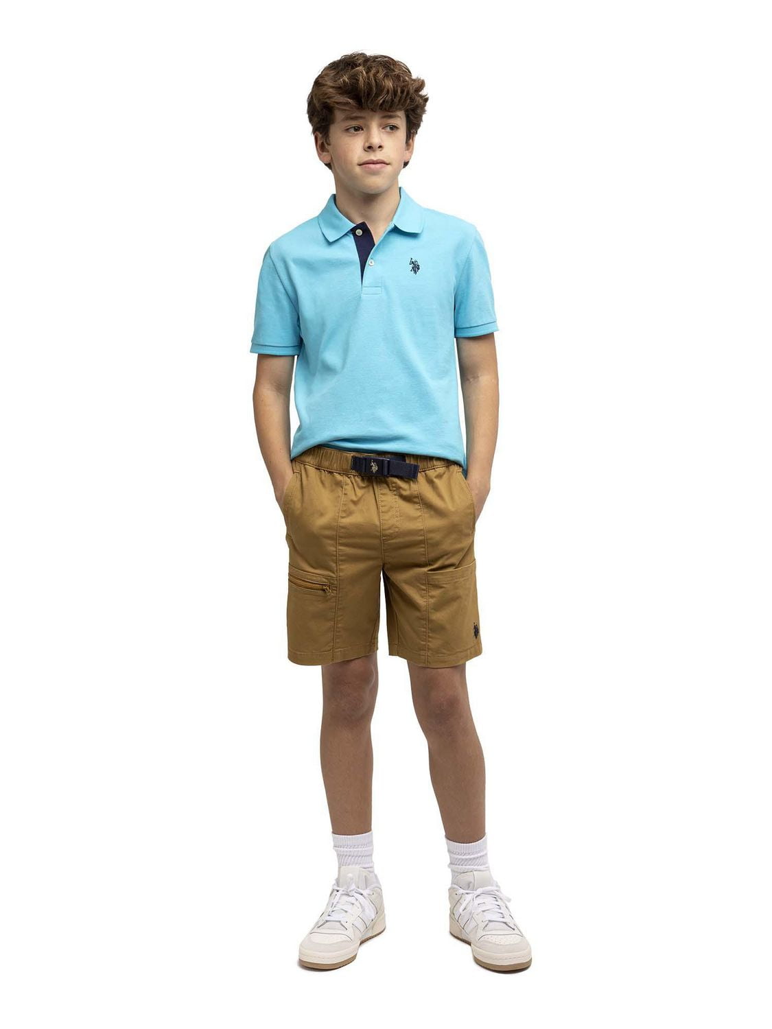 U.S. Polo Assn. Short à enfiler avec boucle Adventure pour garçon