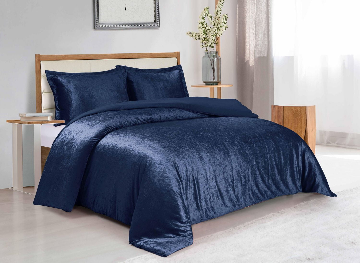 Sleep Number hot duvet set eastern king set in steel blue new