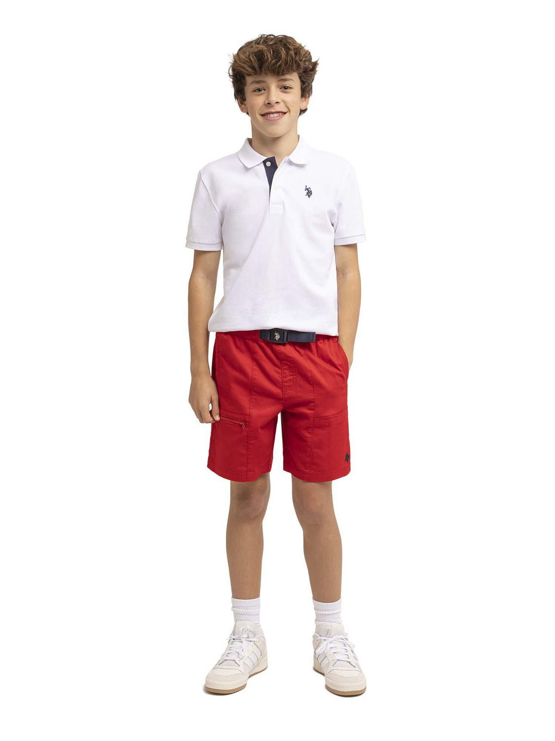 U.S. Polo Assn. Boy's Adventure Buckle Pull on Short
