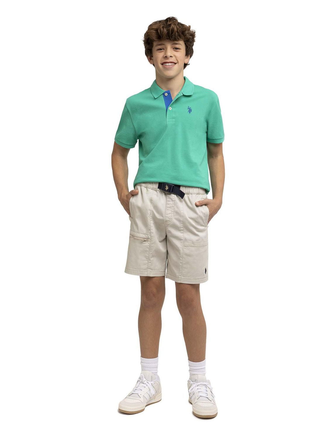 U.S. Polo Assn. Short à enfiler avec boucle Adventure pour garçon