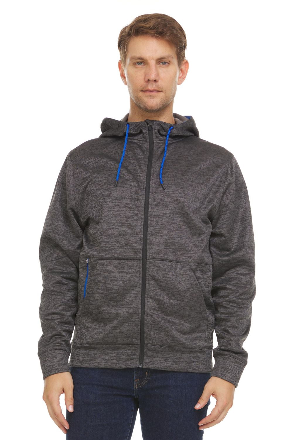 Swiss Tech Men's Fleece Full Zip Hoodie