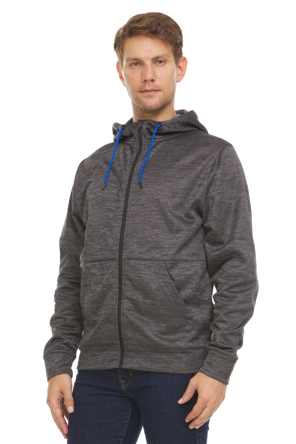 Swiss Tech Men's Fleece Full Zip Hoodie