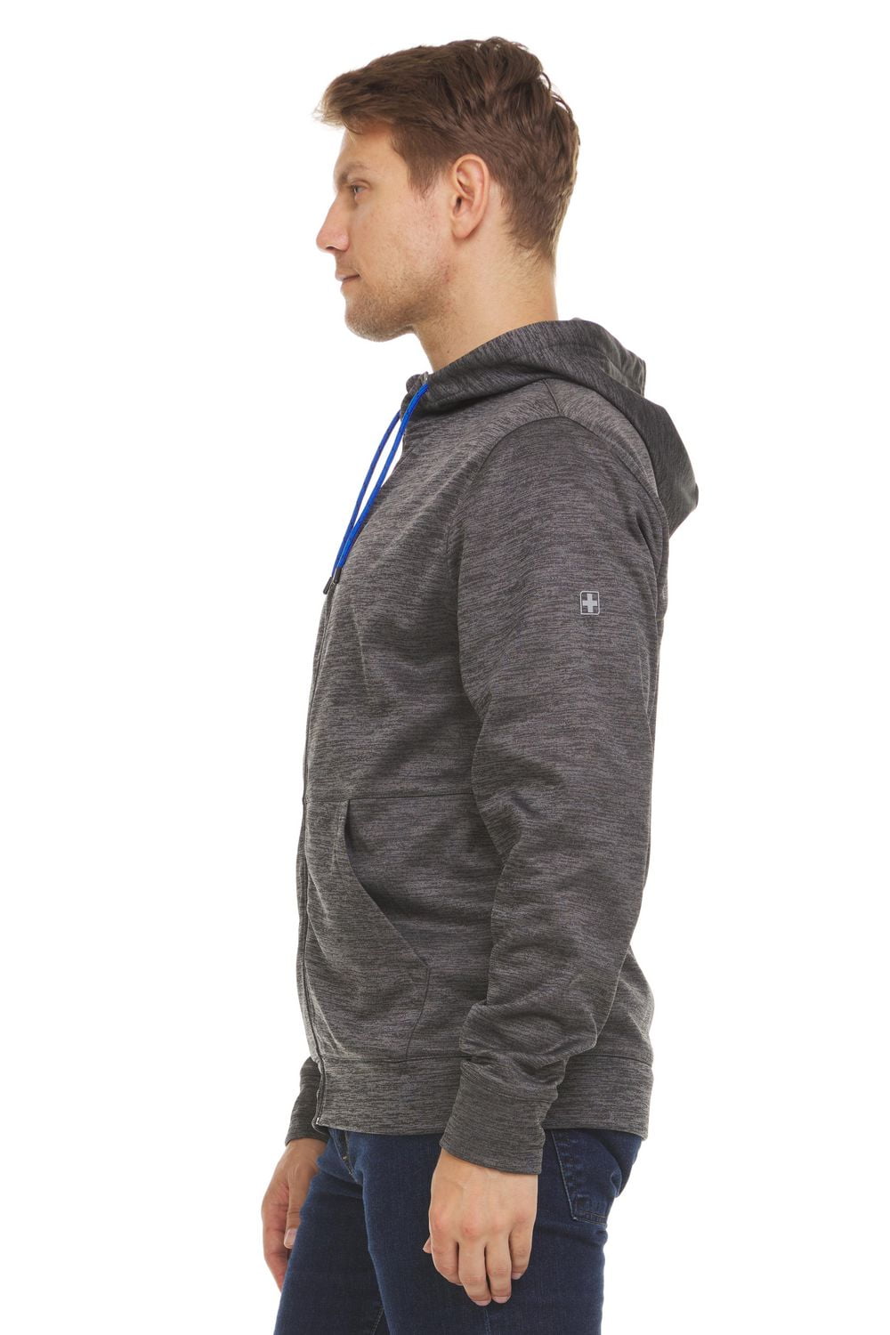 Swiss Tech Men's Fleece Full Zip Hoodie