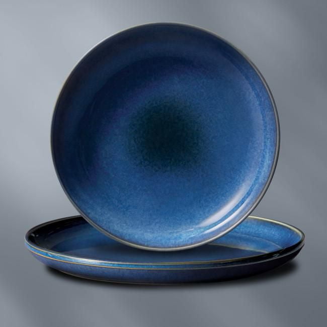 Navy blue dinner set sale