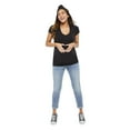 thumbnail image 1 of Paisley Sky Maternity Short Sleeve V-Neckline Tee, 1 of 6