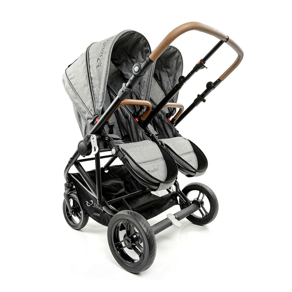 Twin travel system side by outlet side