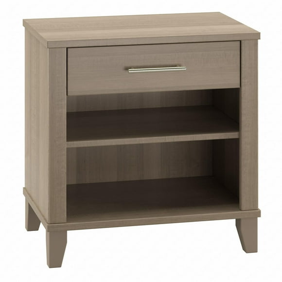 Table de chevet Somerset de Bush Furniture, gris cendré