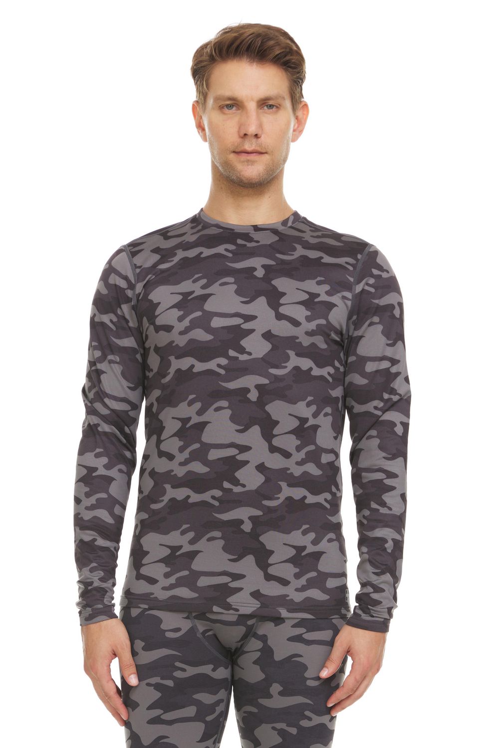 Swiss Tech Men's Base Layer Long Sleeve Crewneck  Top