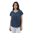 thumbnail image 1 of CHAPS LACE UP TOP, 1 of 2