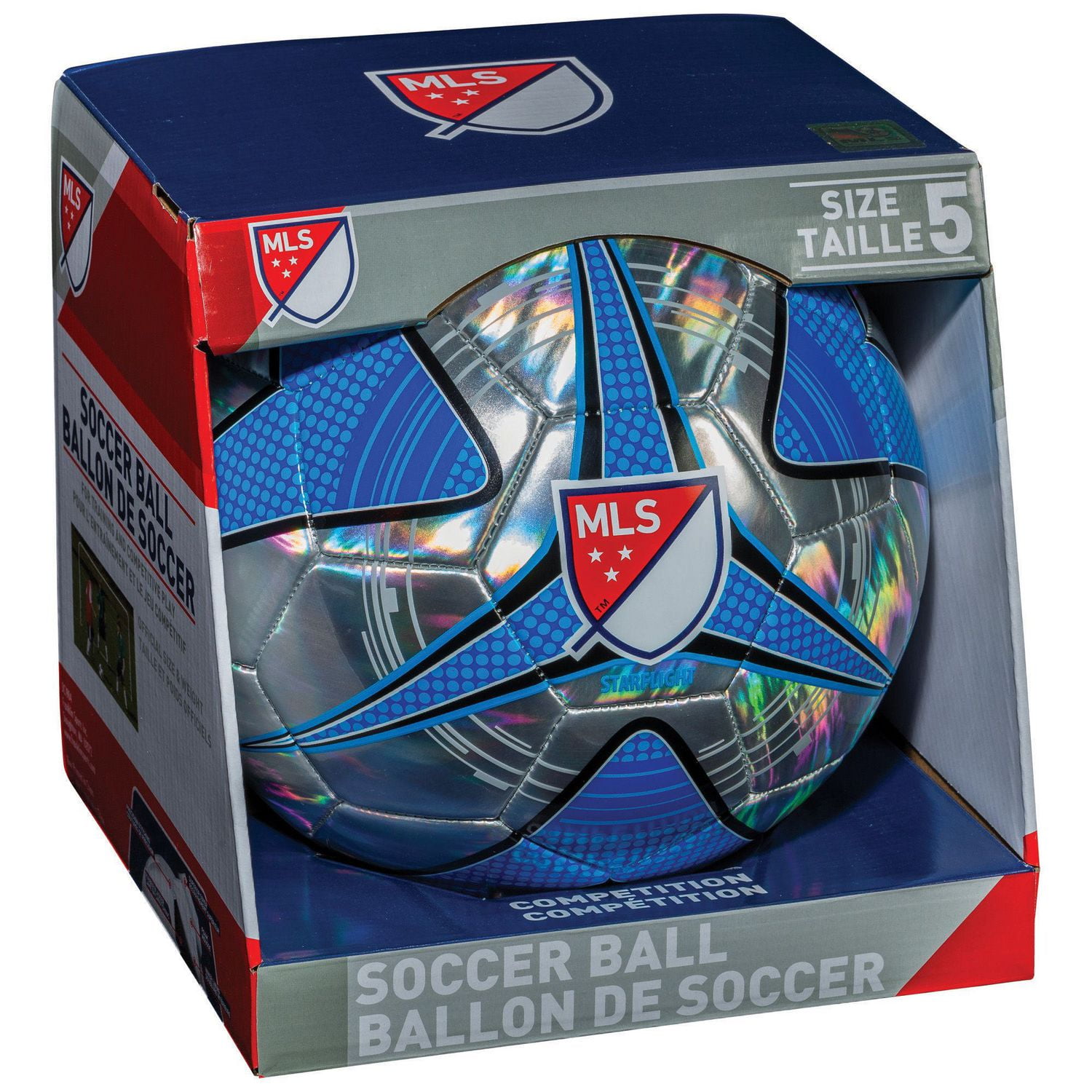 Franklin Sports MLS Chrome and Blue Soccer Ball Walmart Canada