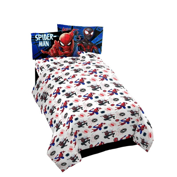 Marvel SpiderMan Kids' 4Piece Full Sheet Set, 100 Polyester Walmart.ca