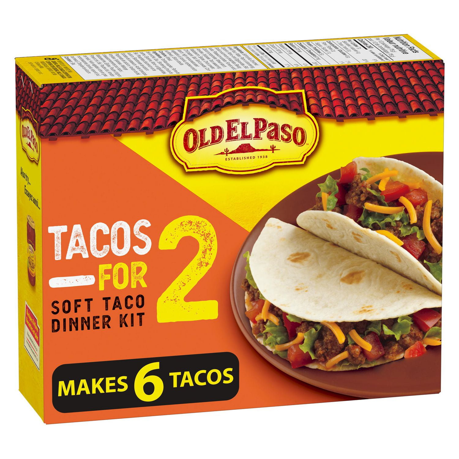 Old El Paso Tacos For Two Soft Taco Dinner Kit Walmart Canada