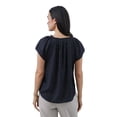 thumbnail image 2 of CHAPS SS PLEAT NECK, 2 of 2