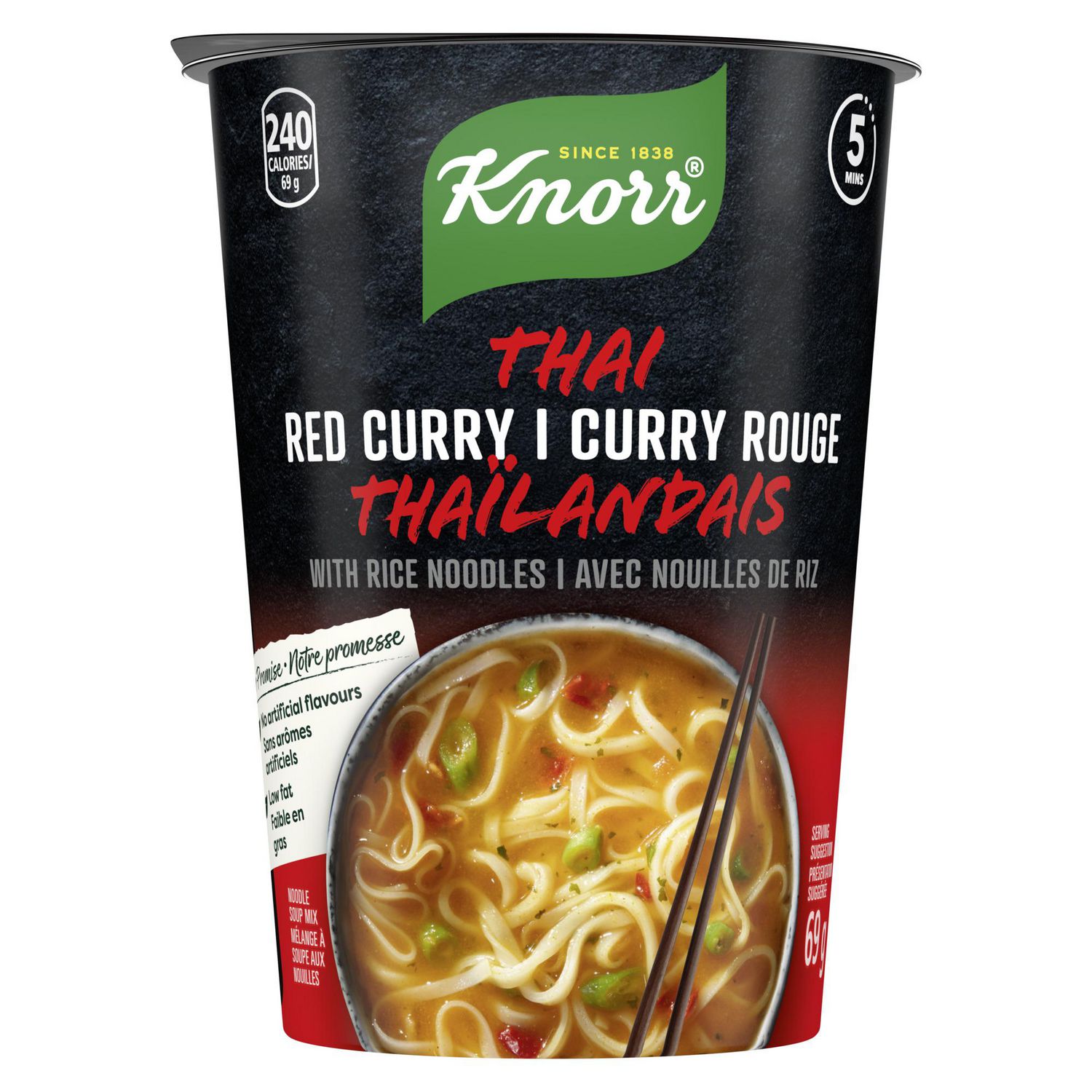 Knorr Thai Red Curry Rice Noodle Cup Walmart Canada