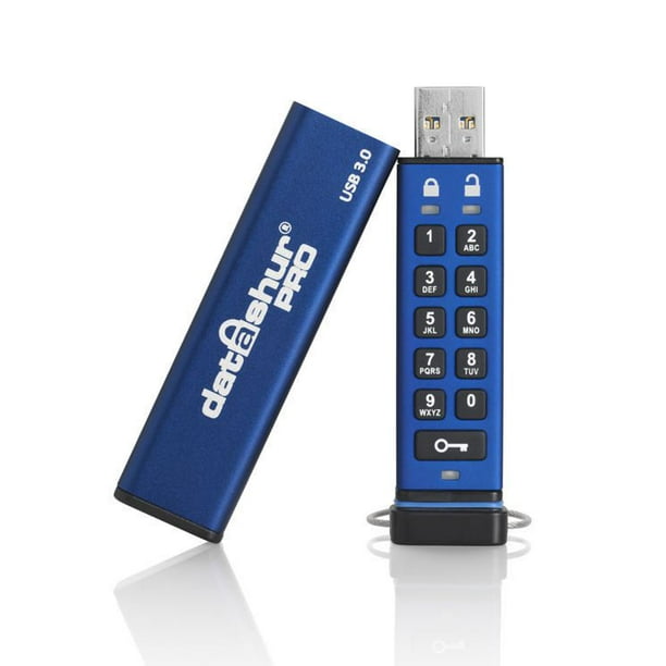 Clé USB 3.2 sécurisée - Type C - 512 Go - Chiffrement AES-XTS à