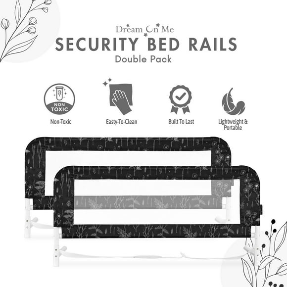 Dream On Me Mesh Security Bed Rails, Double Pack