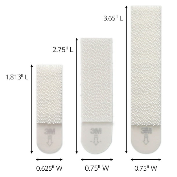 Bandes pour cadres 17206-12EF Command(MC), blanches, grandes, 24