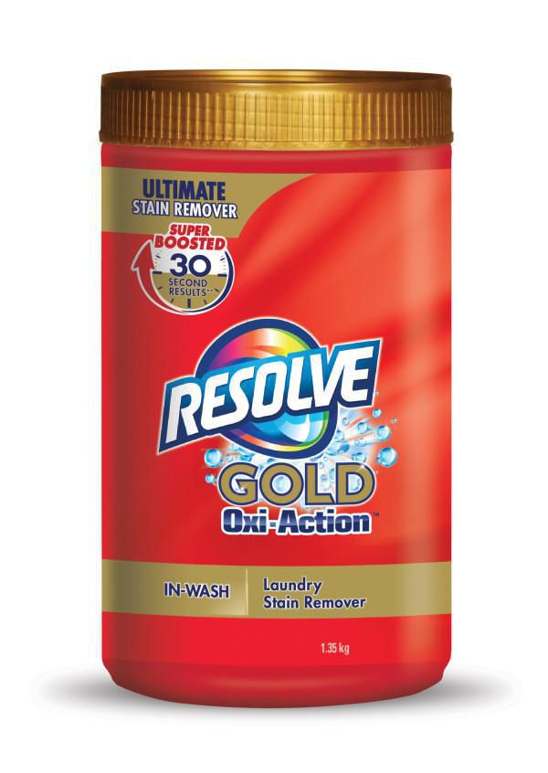 Resolve Gold OxiAction, Ultimate Laundry Stain Remover, InWash Powder