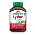 thumbnail image 1 of Jamieson Lysine Caplets with Zinc and Vitamin C, 1000 mg, 60 Count, 1 of 8