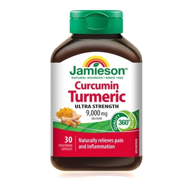 Jamieson capsules curcuma, 9000 mg, ultra fort, 30 capsules