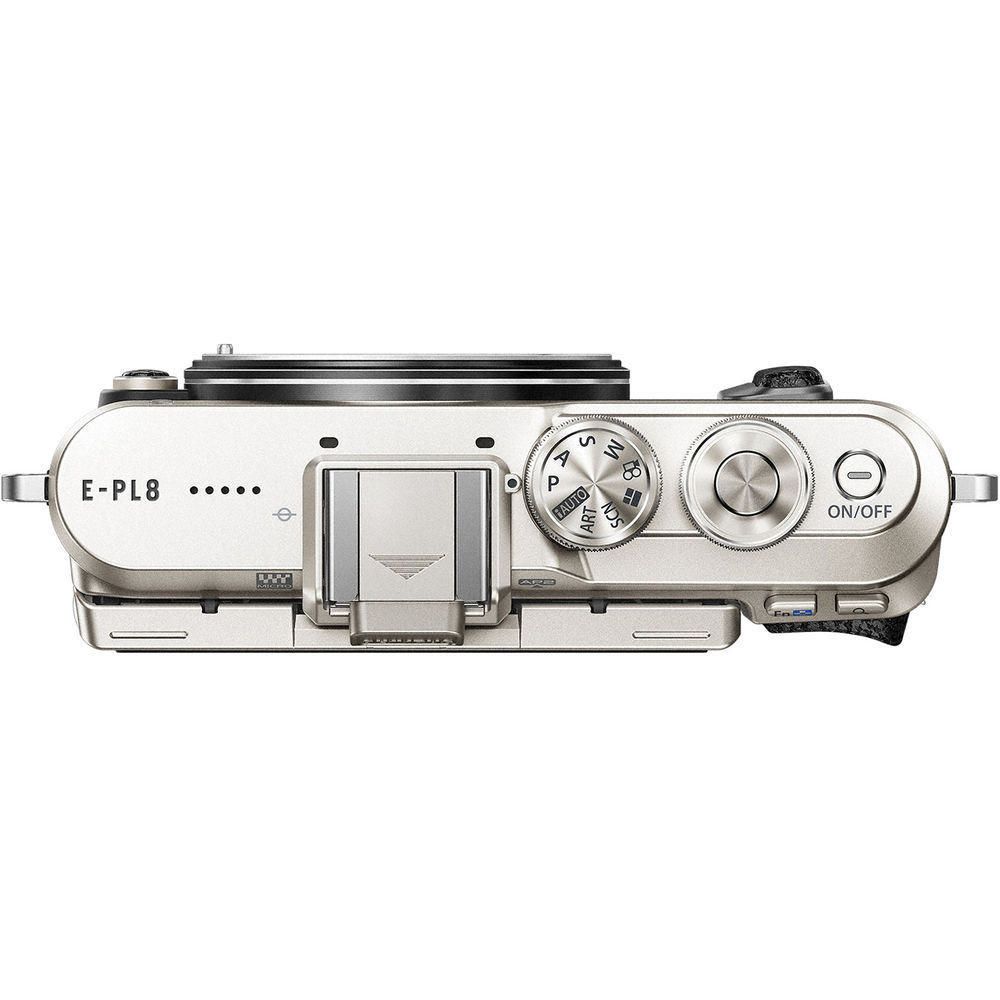 Olympus Pen E-PL8 Mirrorless Digital Camera with 14-42mm Lens