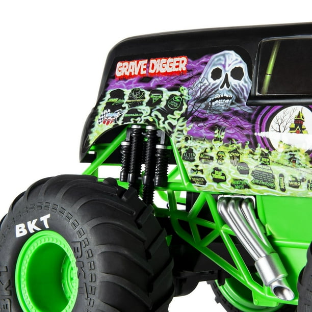 Monster Jam - Monster Jam Camion jouet Grave Digger avec télécommande 1:24  - Véhicules télécommandés - Rue du Commerce