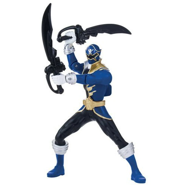 Double action de combat du Ranger bleu Power Rangers