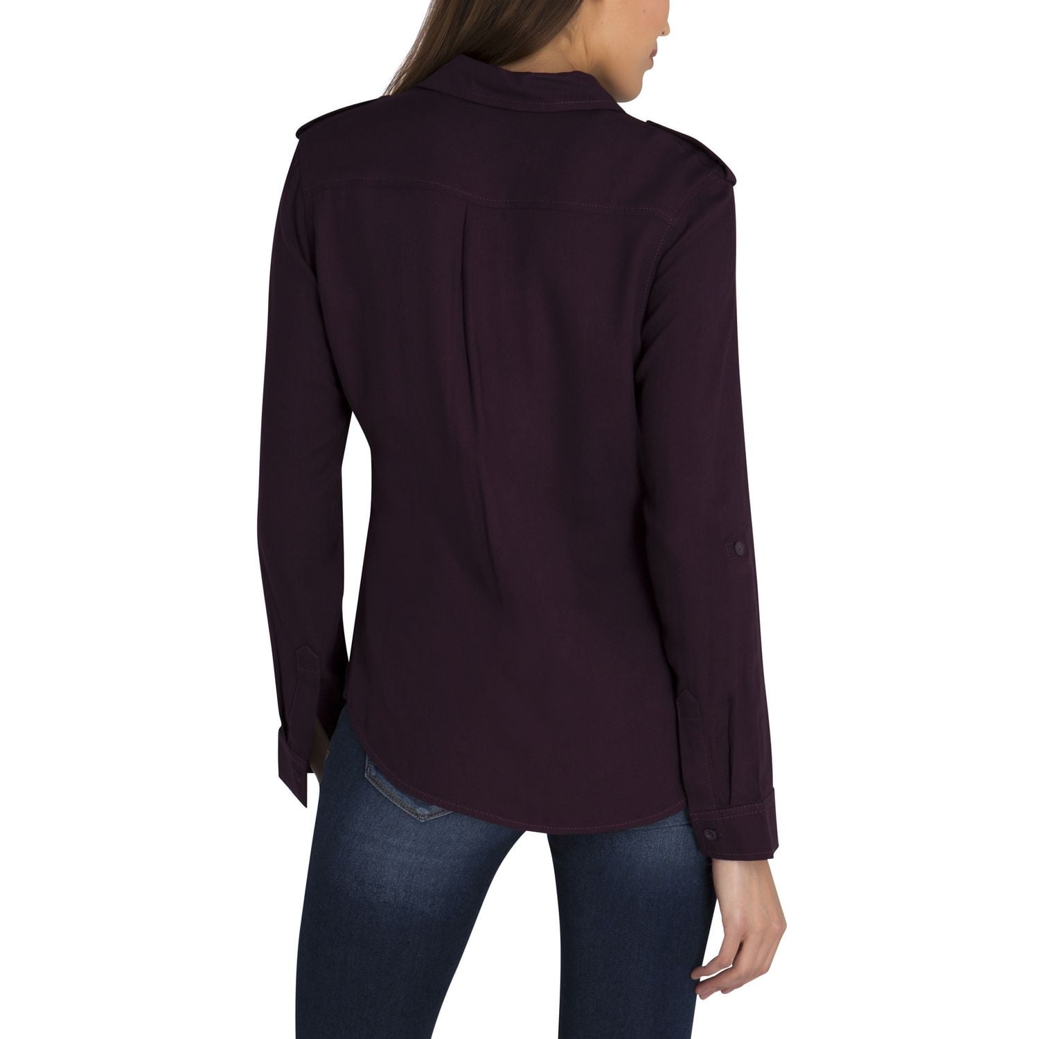 Chemise en denim militaire très douce de Jordache pour femmes