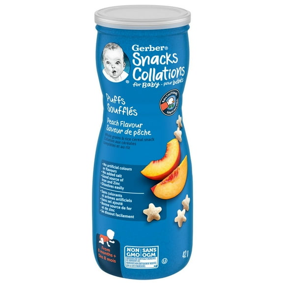 GERBER® PUFFS, Peach, Baby Snacks, 42 g, 42 GR