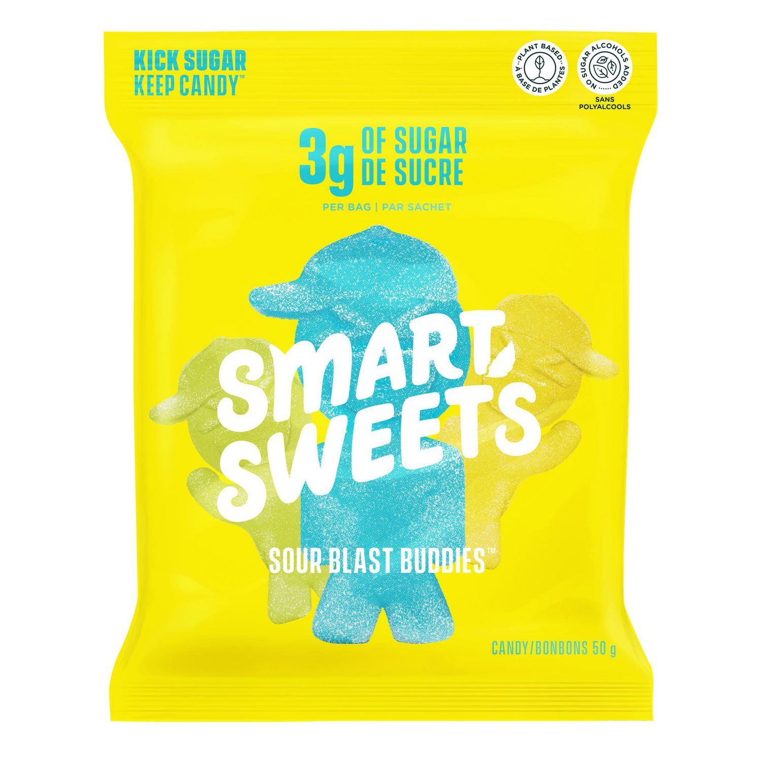 SmartSweets, Sour Blast Buddies, 50g Pouch No artificial sweeteners and added sugar.