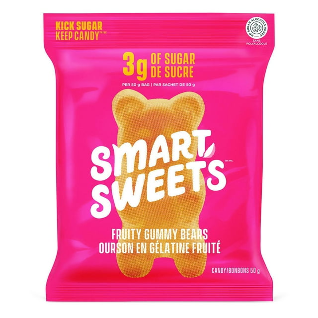 SmartSweets, Fruity Gummy Bears, 50g Pouch