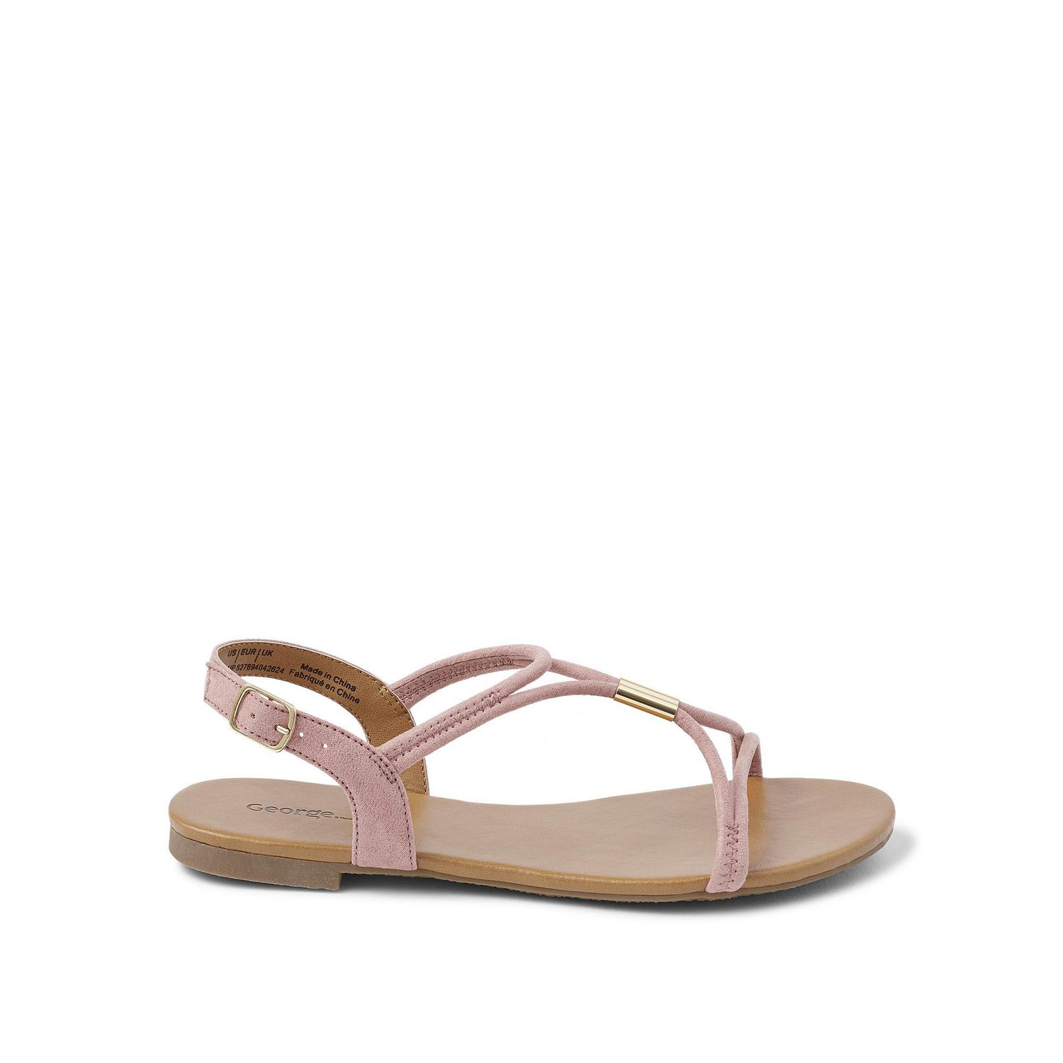 George Women's Alba Metallic Sandals | Walmart Canada