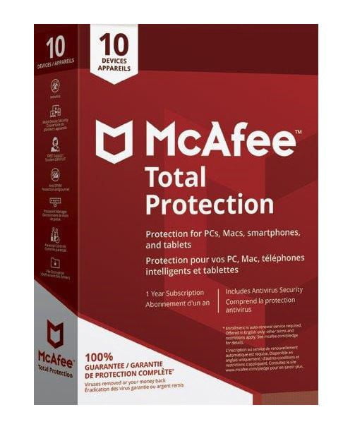 McAfee Total Protection 10 Device - Walmart.ca