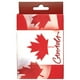 Cartes aux jouer dans un boîte d'étain avec feuille d'érable canadienne – image 1 sur 1