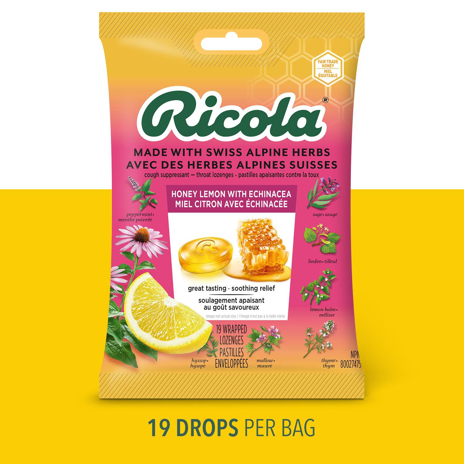Acheter Perles de citron et de mélisse Ricola sans sucre 25 g Ricola