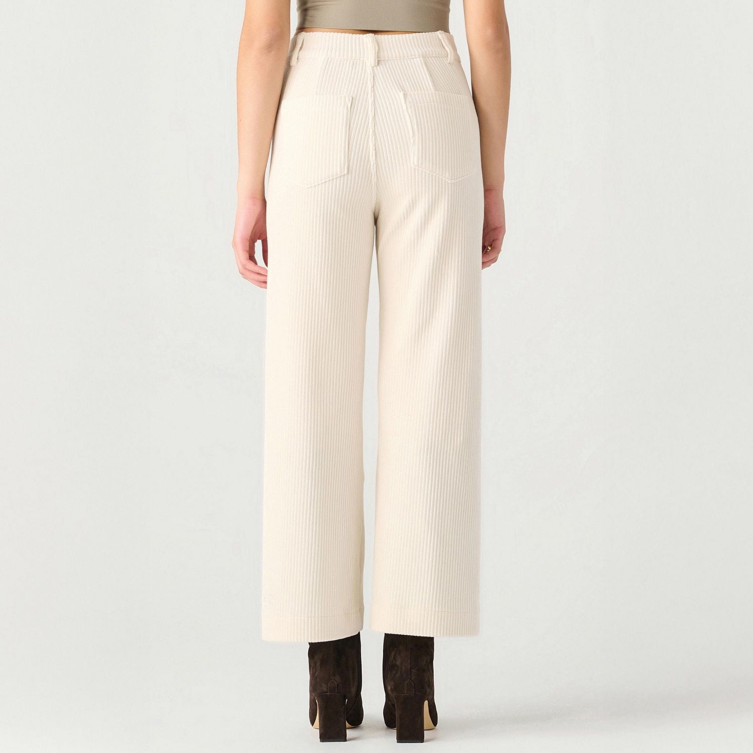 Devoted wide leg high-waisted corduroy pants