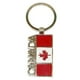 Porte-clés en métal et émail: drapeau du Canada et lettres gros – image 1 sur 1